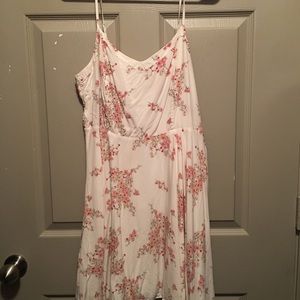Ivory and floral summer dress